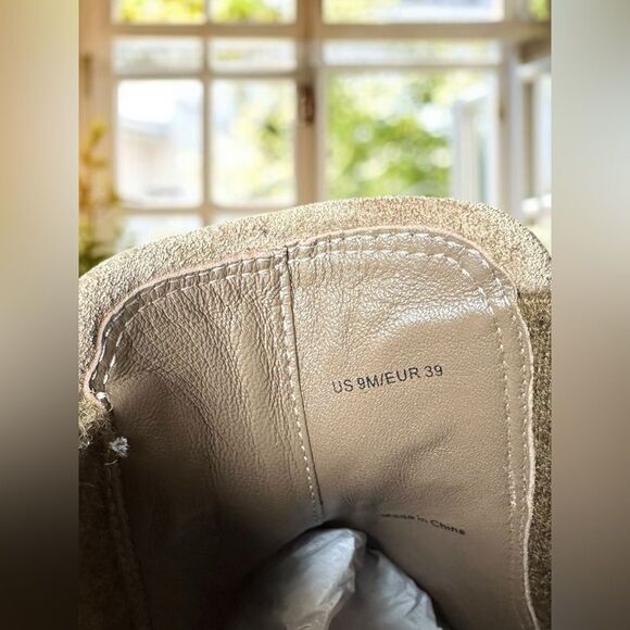 Vince Warren $295 Leather Water Resistant Suede Genuine Shearling Sneaker Boots - Picture 9 of 10